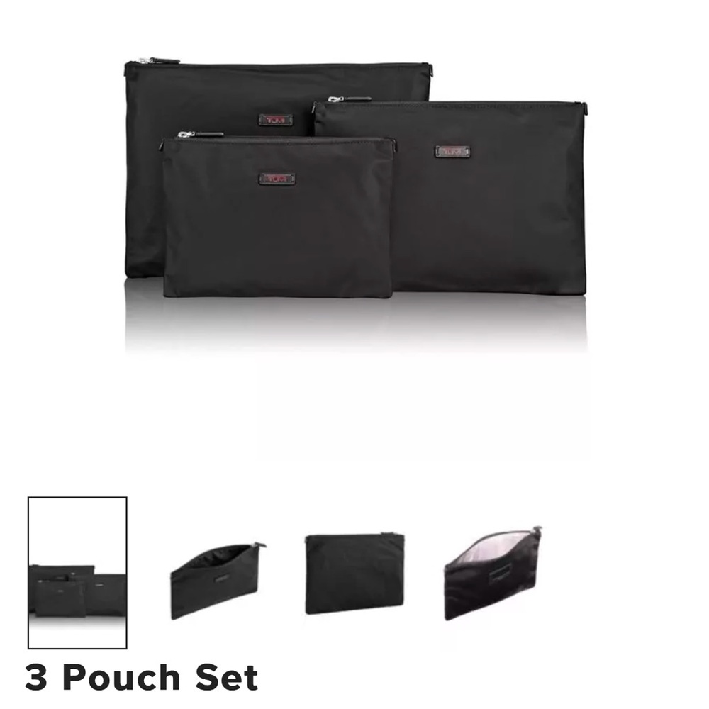 Black 3-Pouch Set